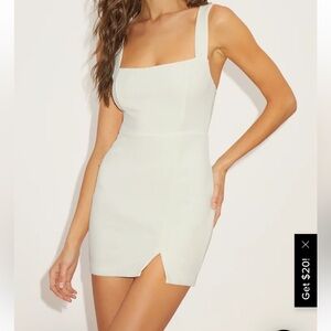Lulu's Cream Sleeveless Dress